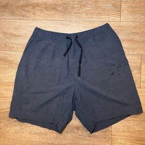Burnside Blue Athletic Shorts with Elastic Waistband size medium